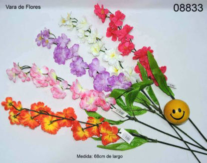 Imagen de VARA DE FLORES COLORES 68CM 3.24